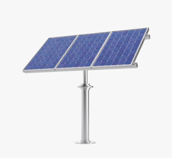 Pole-Mounted Solar Panel Array